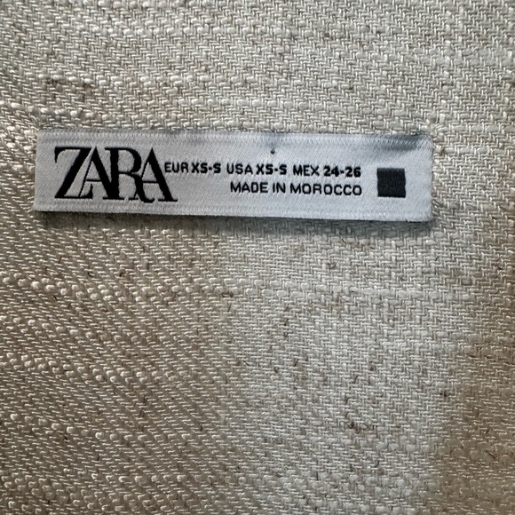 🌿 Zara Frayed Rustic Trench Coat – Size XS/S – NEW - Picture 3 of 10